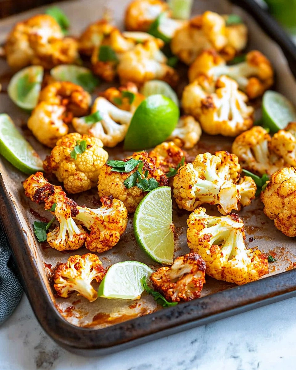 Chili Lime Roasted Cauliflower