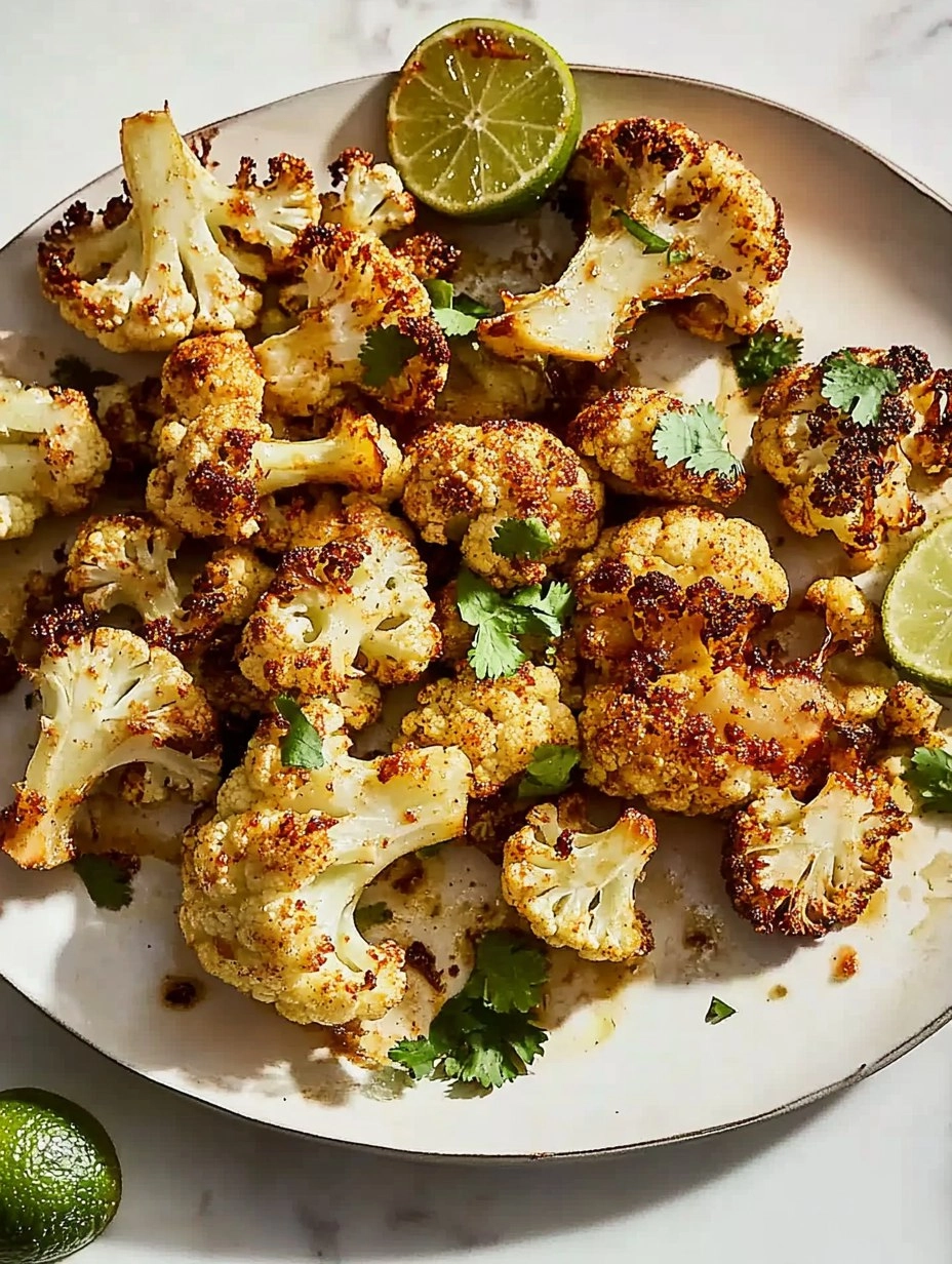 Chili Lime Roasted Cauliflower