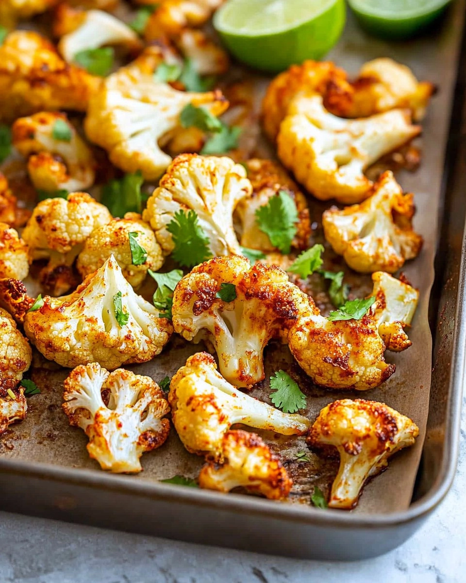 Chili Lime Roasted Cauliflower