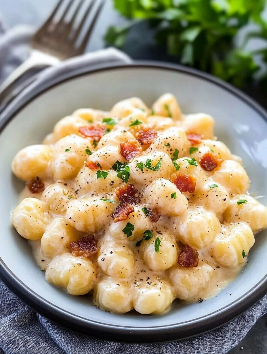 Creamy Pancetta Gnocchi 
