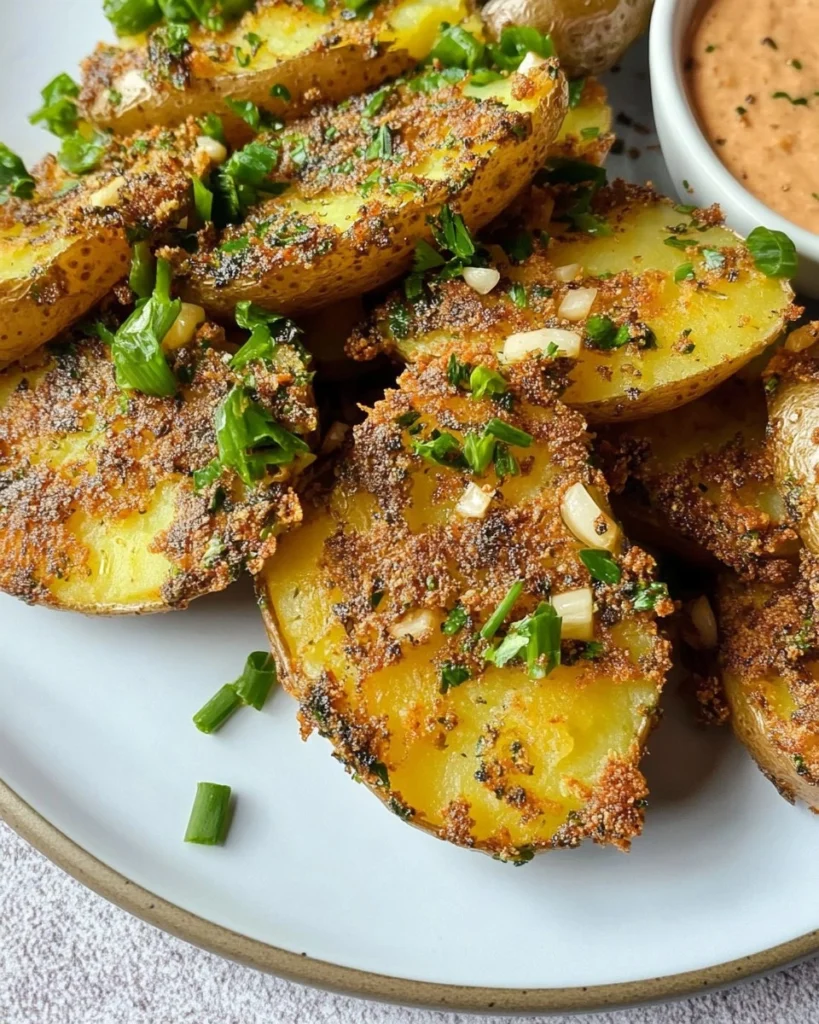 Crispy-Smashed-Potatoes-with-Garlic-Zaatar-Recipe