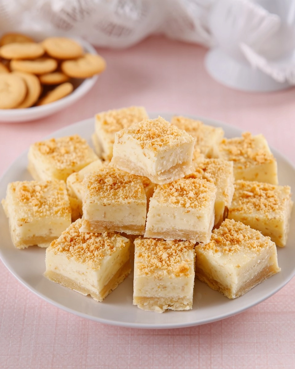 Easy Banana Pudding Fudge Squares with a Nilla Wafer Crunch 77 Easy Banana Pudding Fudge Squares with a Nilla Wafer Crunch