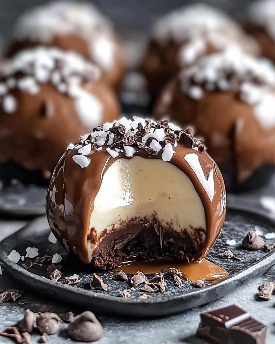 Easy Caramel Chocolate Mousse Domes