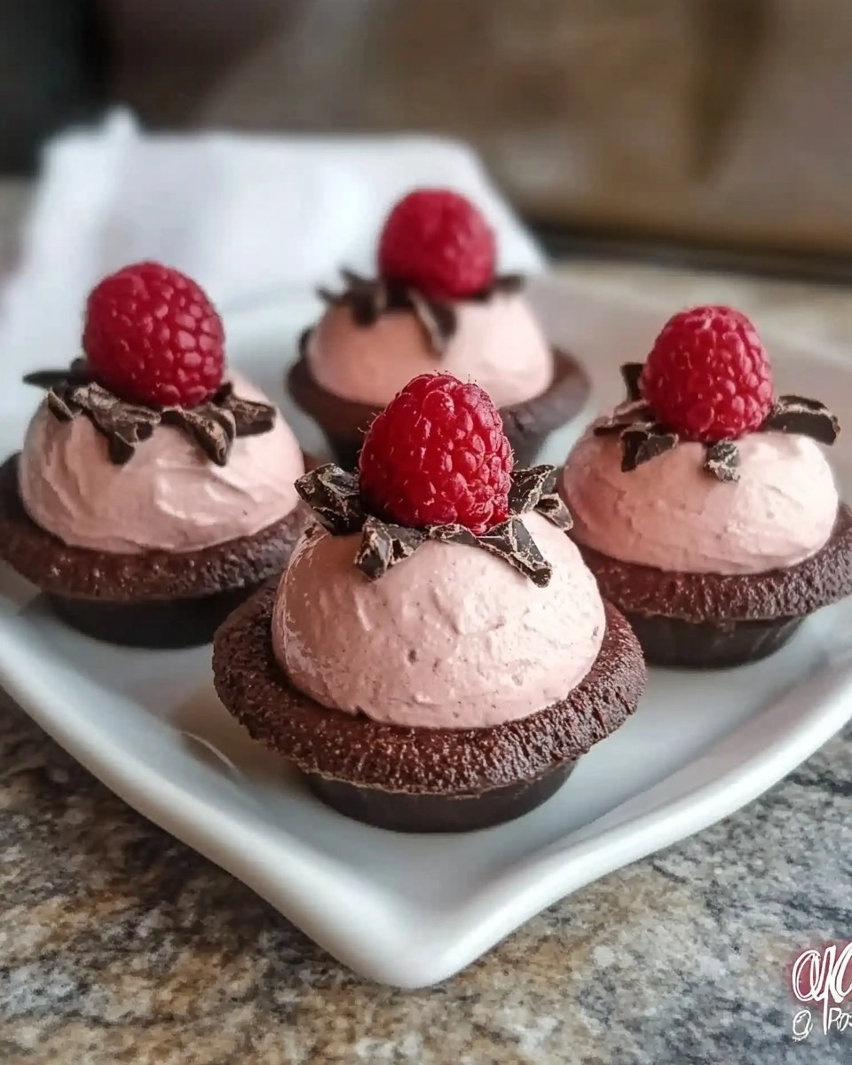 Easy Chocolate Raspberry Mousse Domes