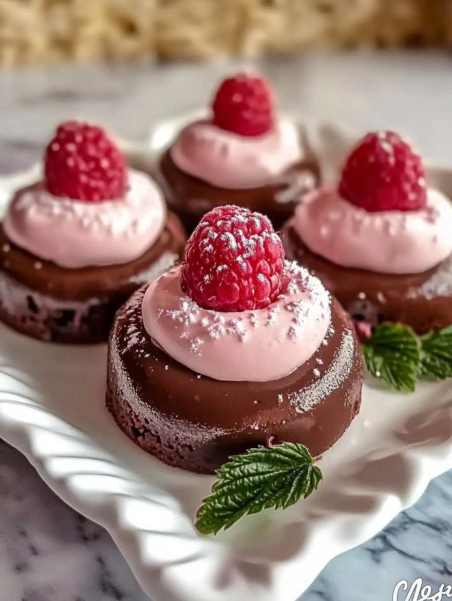 Easy Chocolate Raspberry Mousse Domes