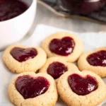 Easy-Jam-Thumbprint-Cookies-with-a-Heart-Shaped-Twist-Recipe