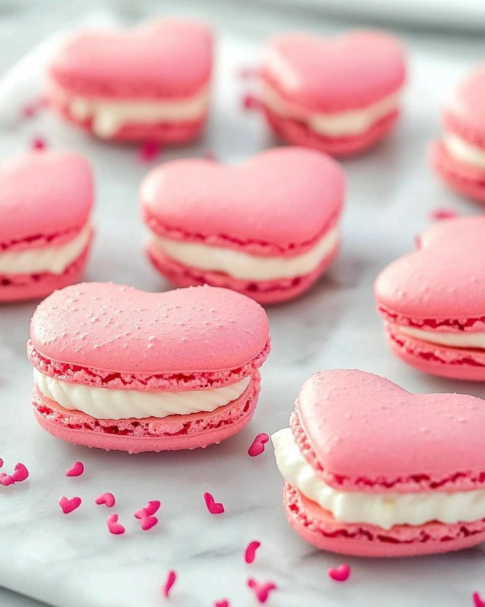 Galentine’s Brunch Foods : Heart-Shaped Macarons 130 Galentine’s Brunch Foods : Heart-Shaped Macarons
