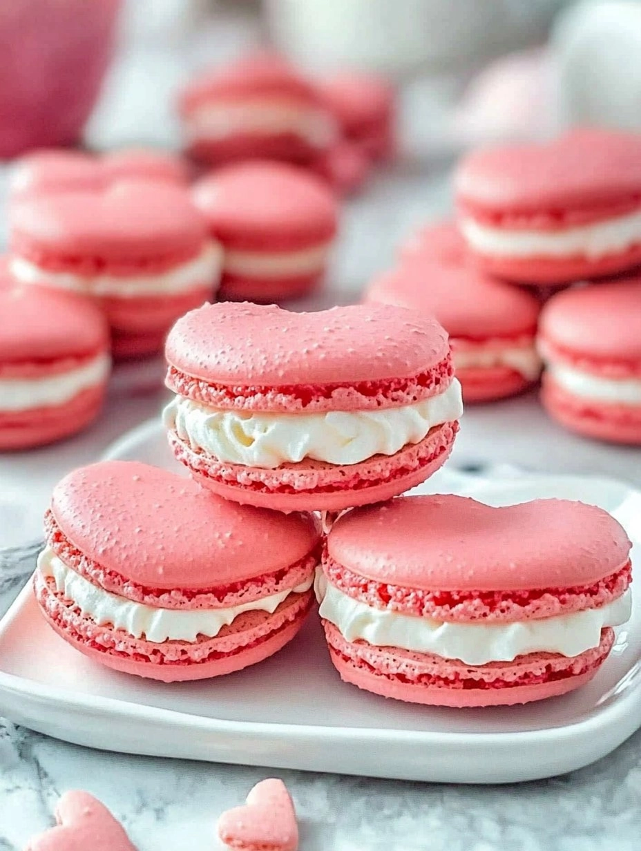 Galentine’s Brunch Foods : Heart-Shaped Macarons 131 Galentine’s Brunch Foods : Heart-Shaped Macarons