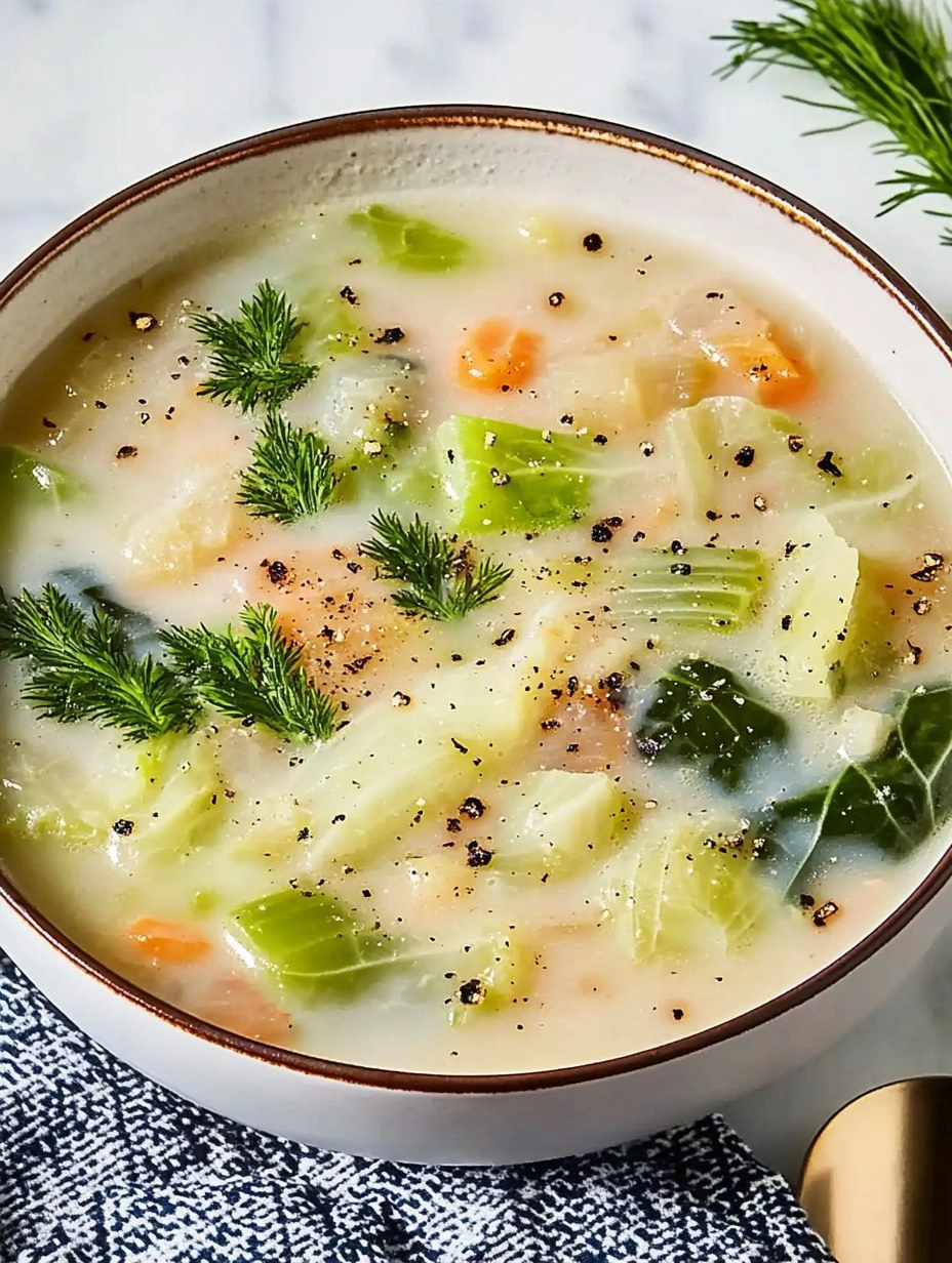 Garlicky Cabbage Soup