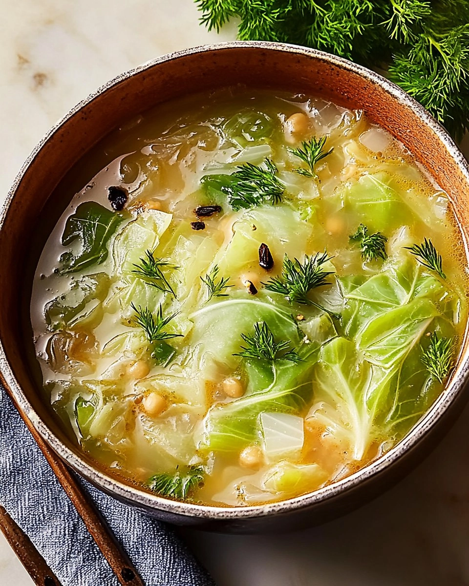 Garlicky Cabbage Soup