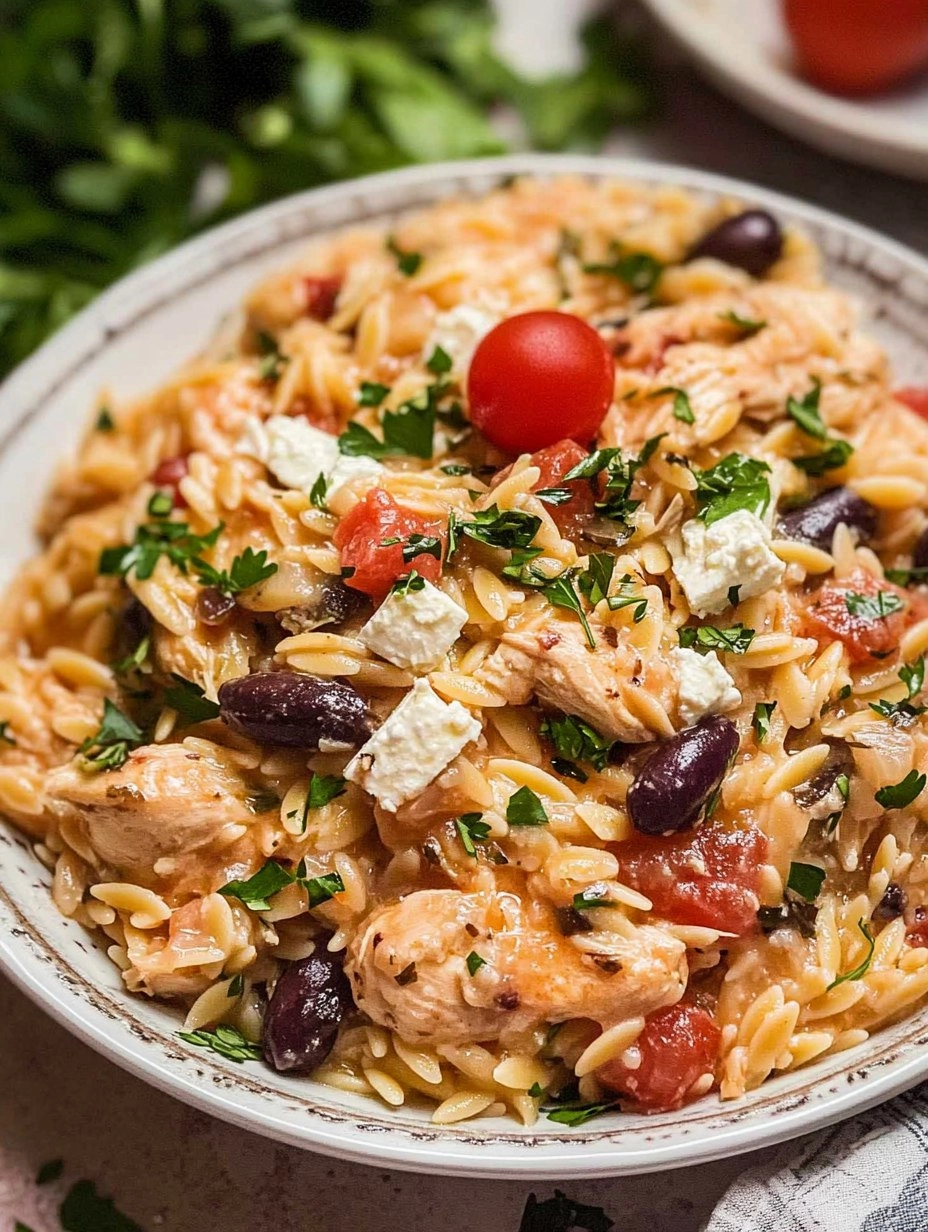 Greek Chicken and Orzo 126 Greek Chicken and Orzo
