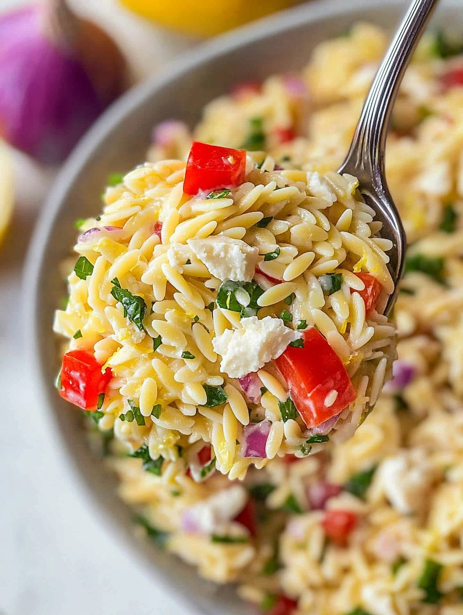 Healthy Easy Orzo Lemon Salad