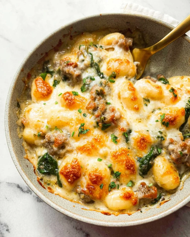 Healthy-Pesto-Sausage-Gnocchi-Bake-Recipe