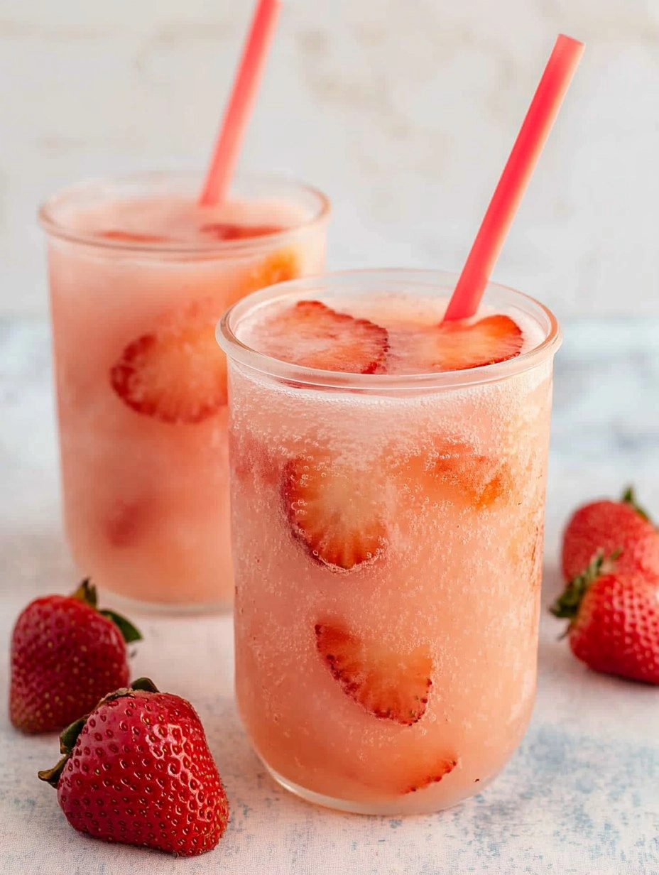 Healthy Pink Drink Strawberry Refresher (Whole30, Caffeine-Free, Vegan)