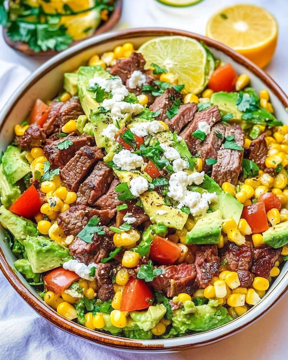 Healthy Steak Avocado Corn Bowl 125 Healthy Steak Avocado Corn Bowl