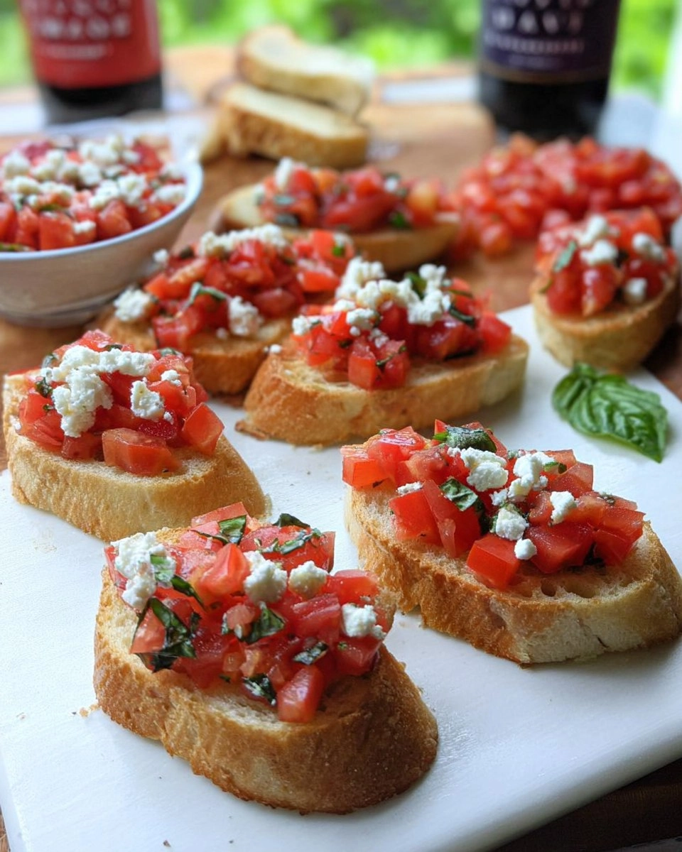Healthy Tomato Basil Bruschetta
