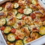 Mediterranean-Chicken-Zucchini-Bake-Recipe