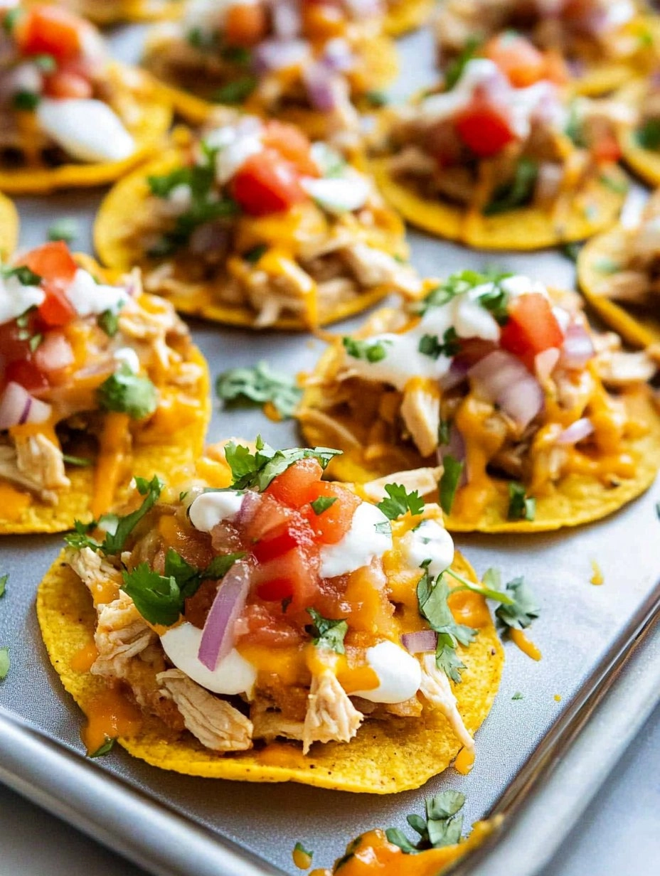 Mini Chicken Tostadas