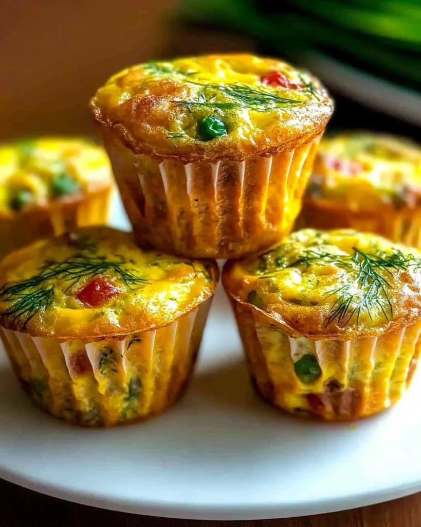 Mini-Frittata-Muffins-with-Dill-Recipe
