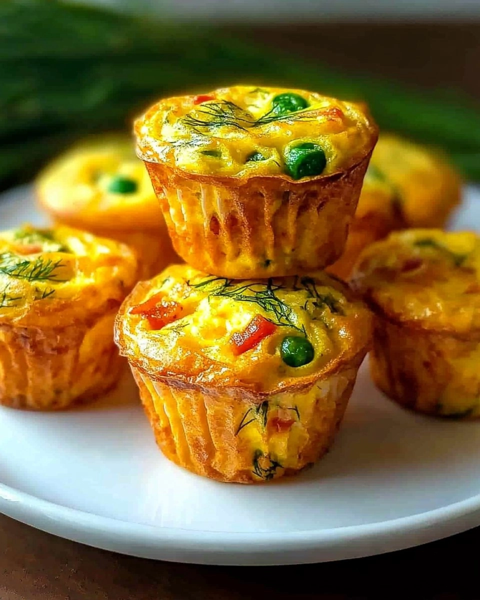 Mini Frittata Muffins with Dill 