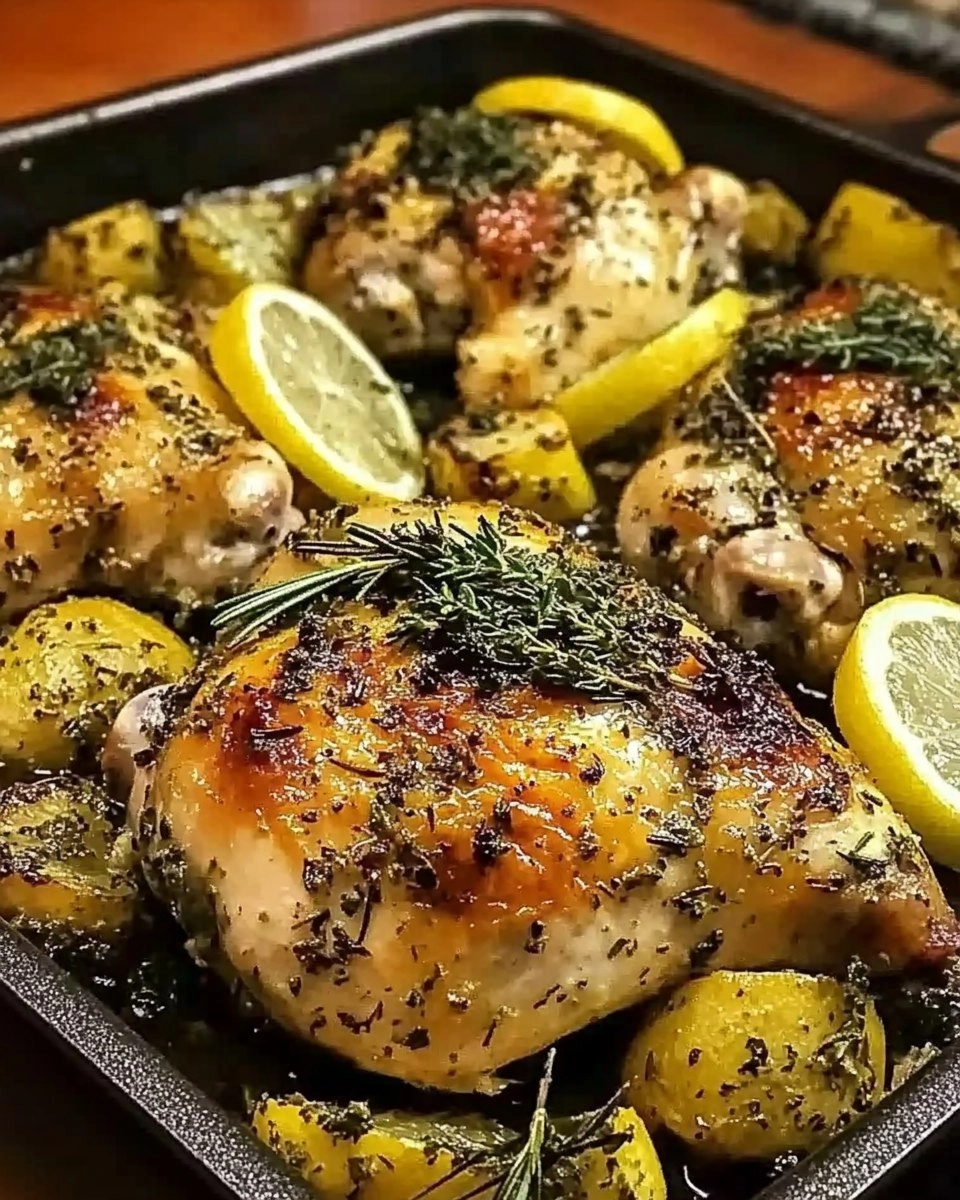 One-Pan Lemon Herb Roasted Chicken