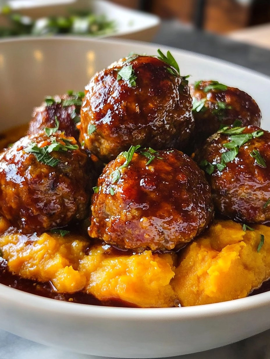Pork Meatballs Sweet Potato
