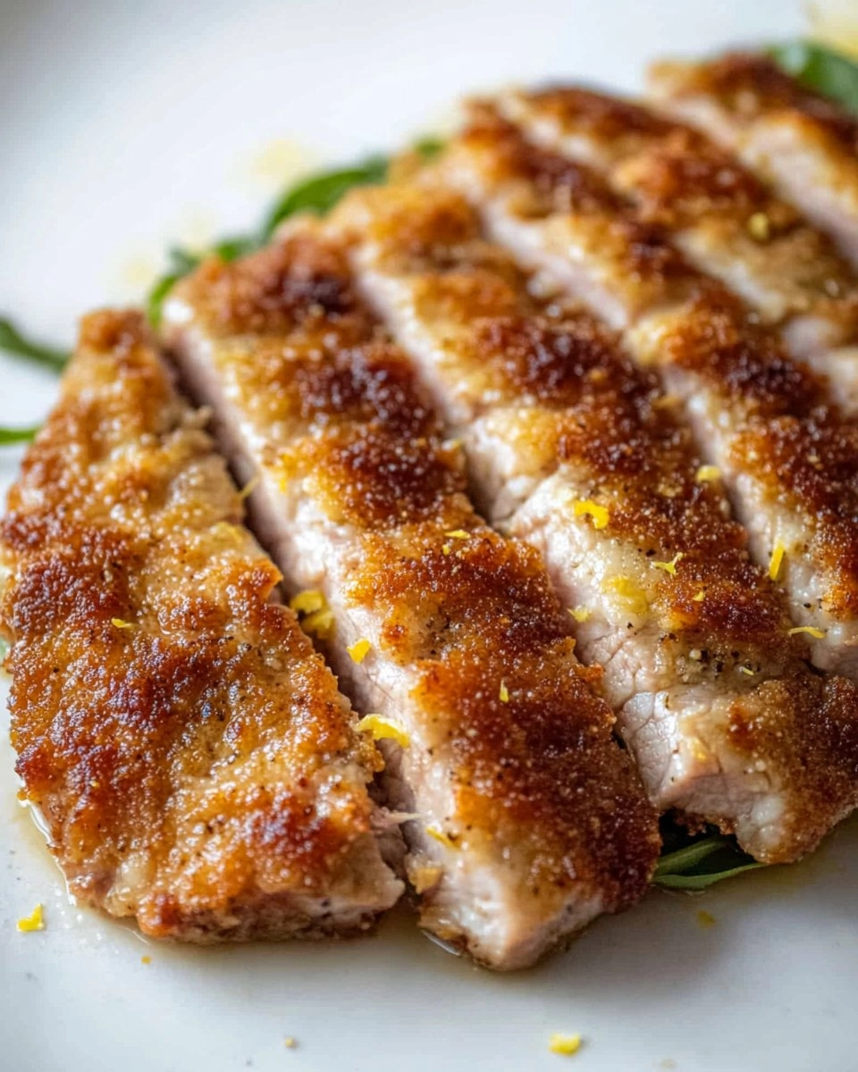 Pork Milanese with Lemon Parmesan Arugula