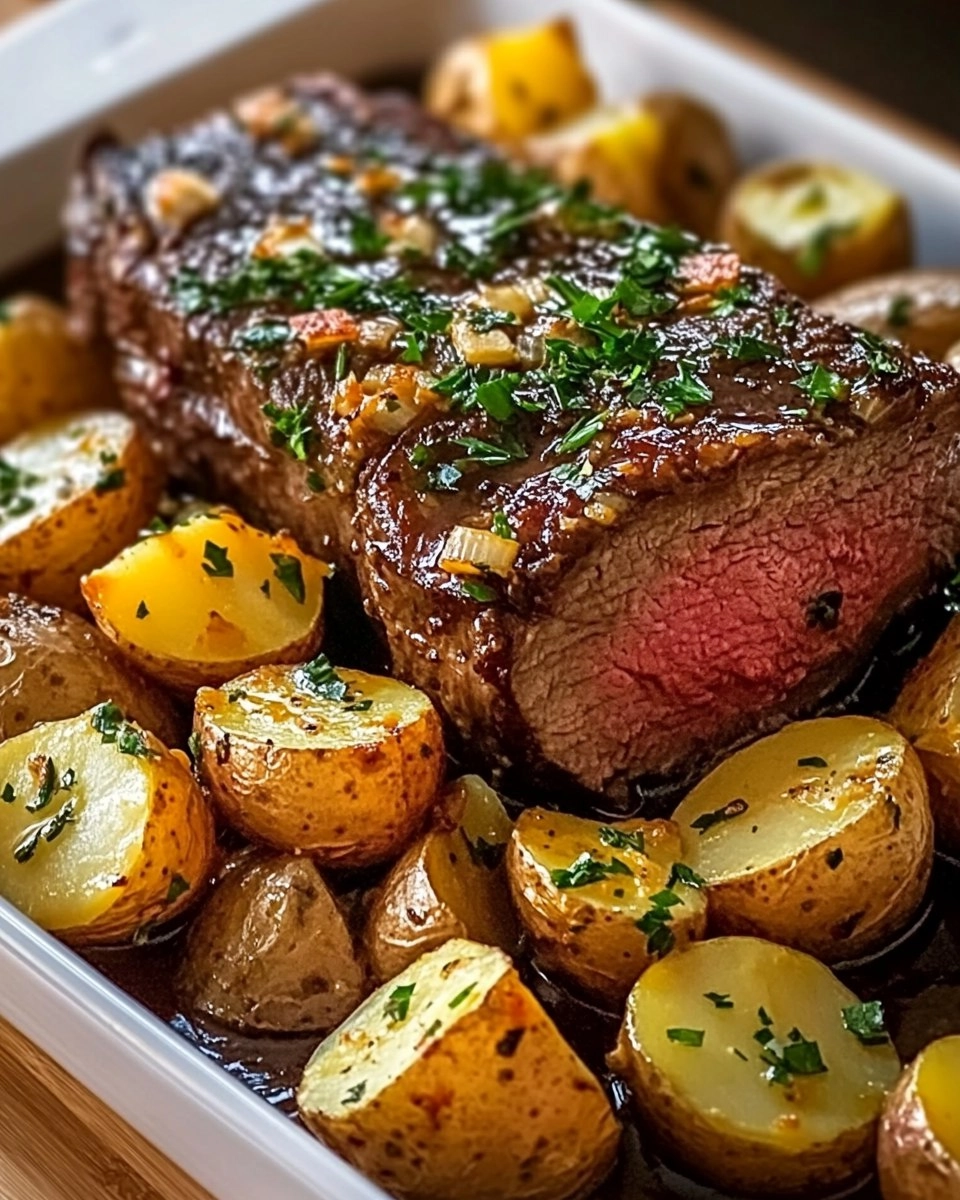 Roast Sirloin with Potato Bake 87 Roast Sirloin with Potato Bake