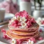 Romantic-Brunch-Ideas-Pink-Pancakes-Recipe