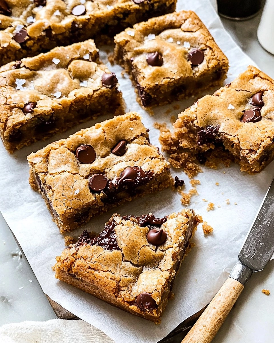 Salted Brown Butter Chocolate Chip Cookie Bars