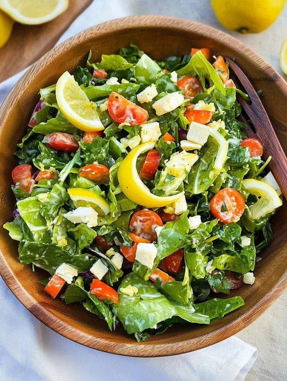 Spring Green Salad | Fresh Chopped Salad with Lemon Dressing 146 Spring Green Salad | Fresh Chopped Salad with Lemon Dressing