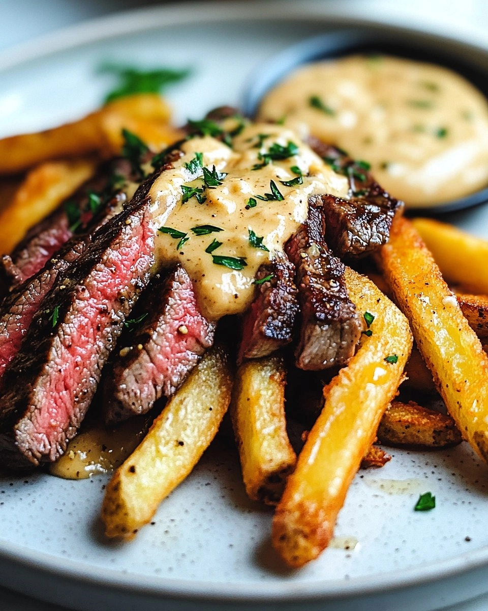 Steak Frites with Honey Dijon Aioli 
