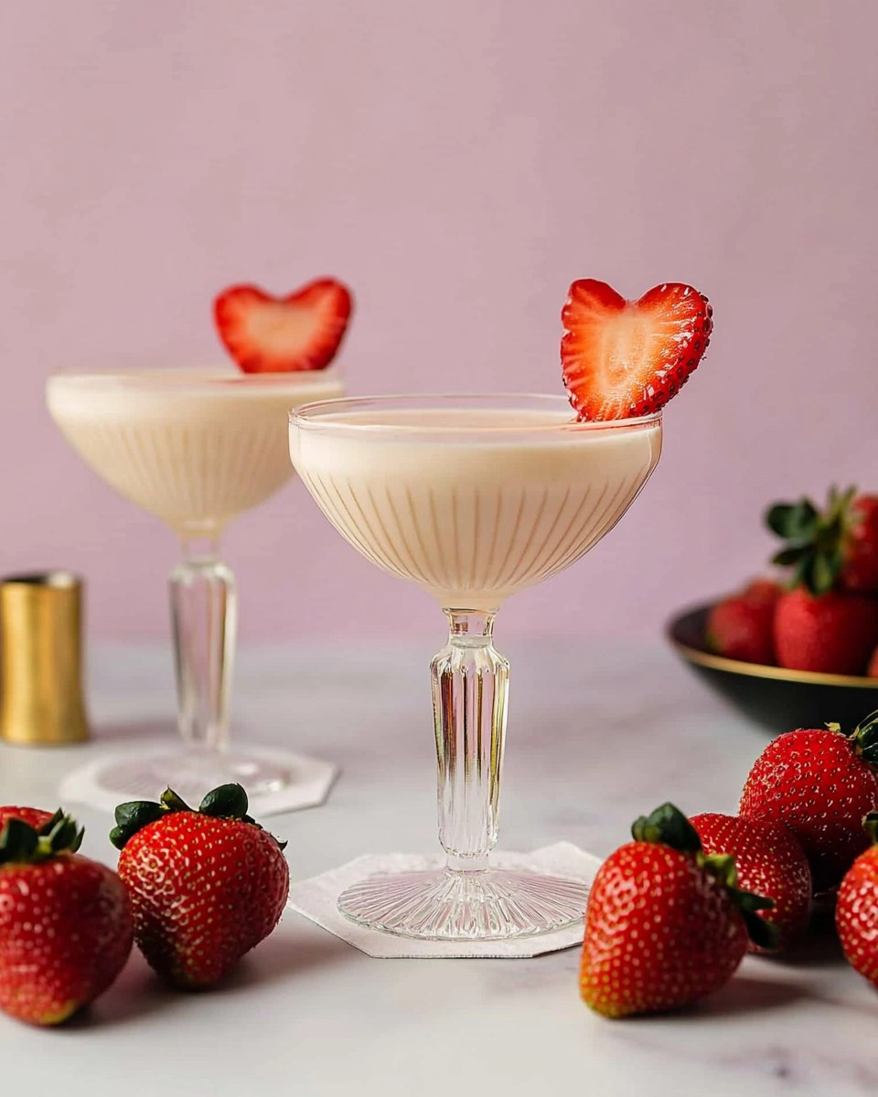 Strawberries and Cream Martini