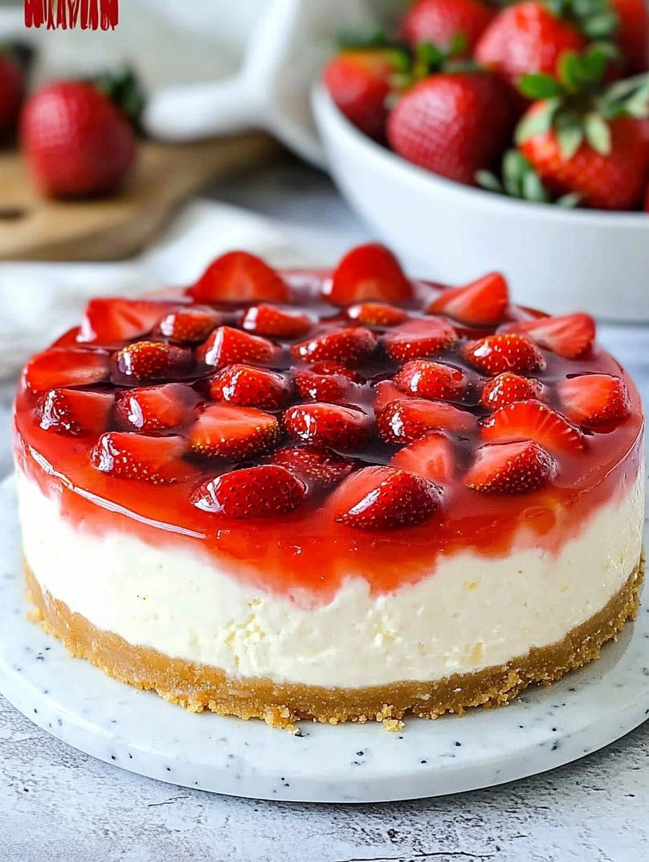 Strawberry Jelly Cheesecake