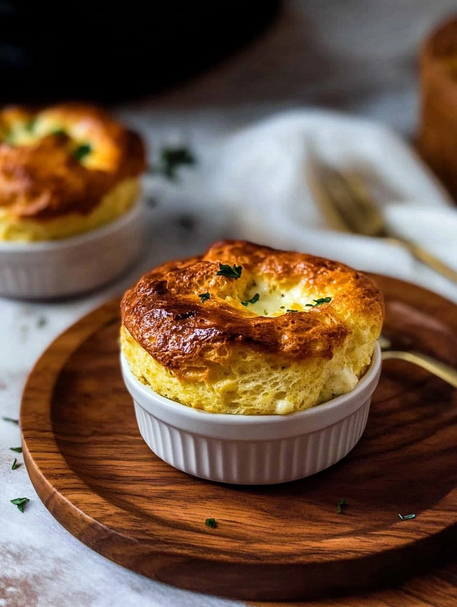 Valentine's Brunch Goat Cheese Soufflés