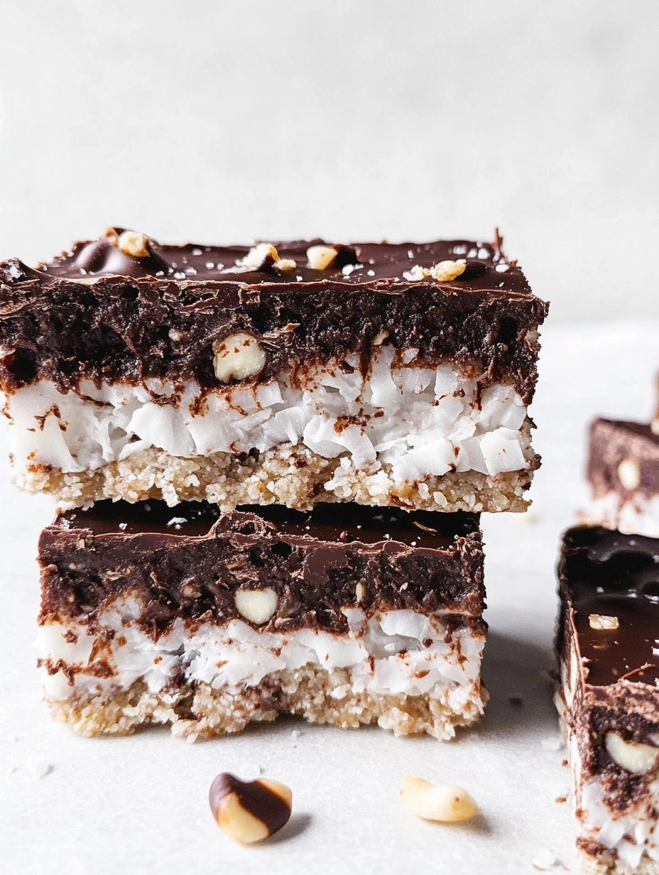 Valentine’s Day  Coconut-Chocolate Keto Bars