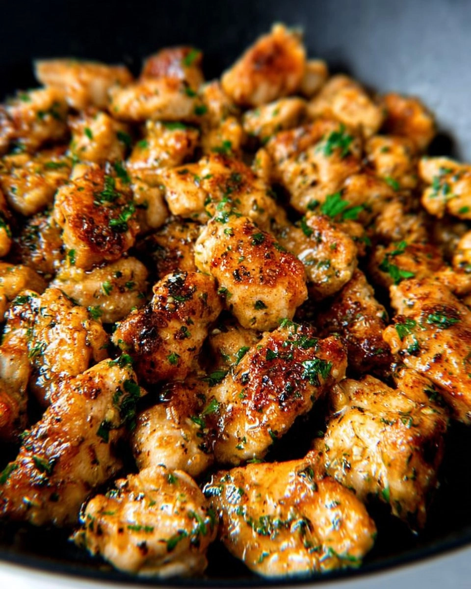 15-Minute Garlic Butter Chicken Bites | Easy One-Pan Recipe
