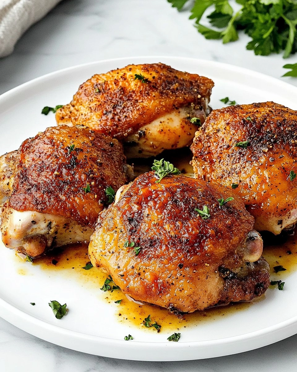 Baked Chicken Thighs | Juicy Oven-Roasted Chicken