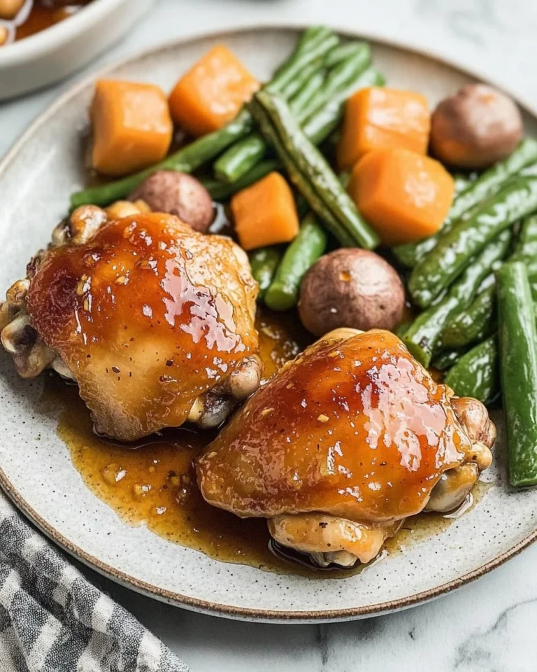 Baked-Honey-Garlic-Chicken-Thighs-with-Veggies-Recipe