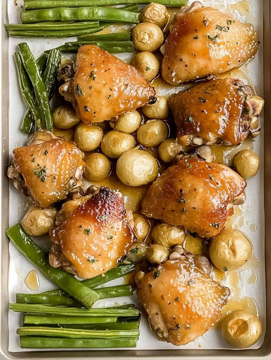 Baked Honey Garlic Chicken Thighs with Veggies 111 Baked Honey Garlic Chicken Thighs with Veggies