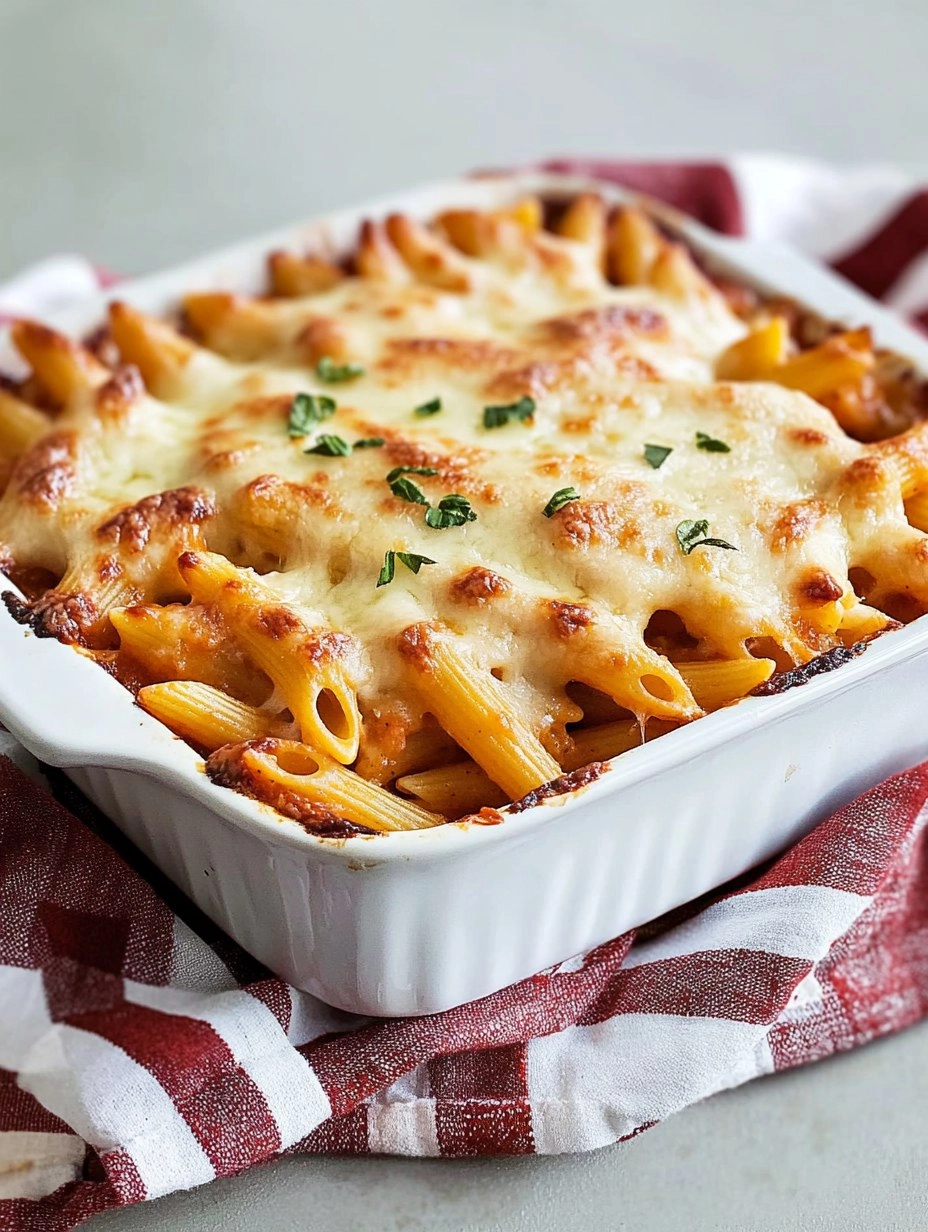 Baked Penne | Cheesy Oven-Baked Pasta Casserole
