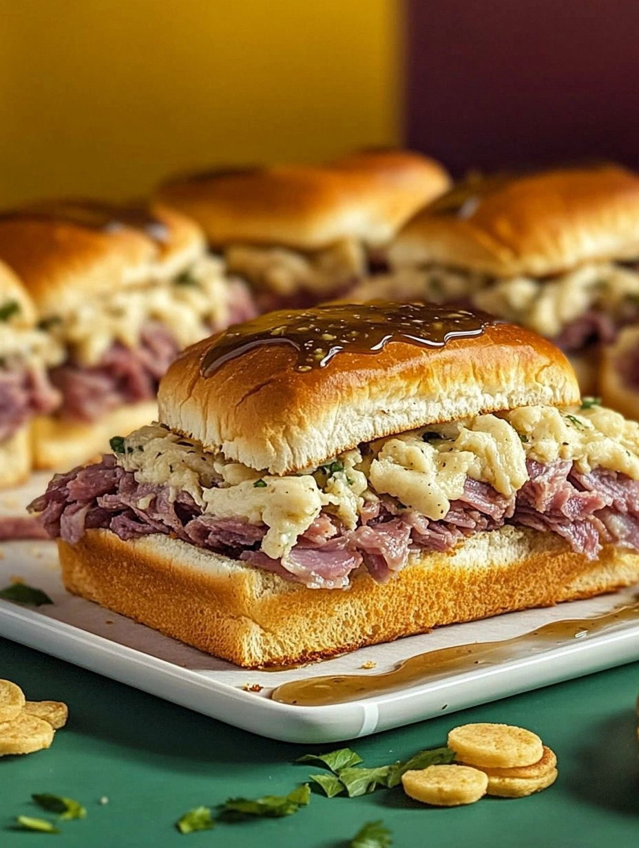 Baked Reuben Sliders with Thousand Island Glaze 81 Baked Reuben Sliders with Thousand Island Glaze