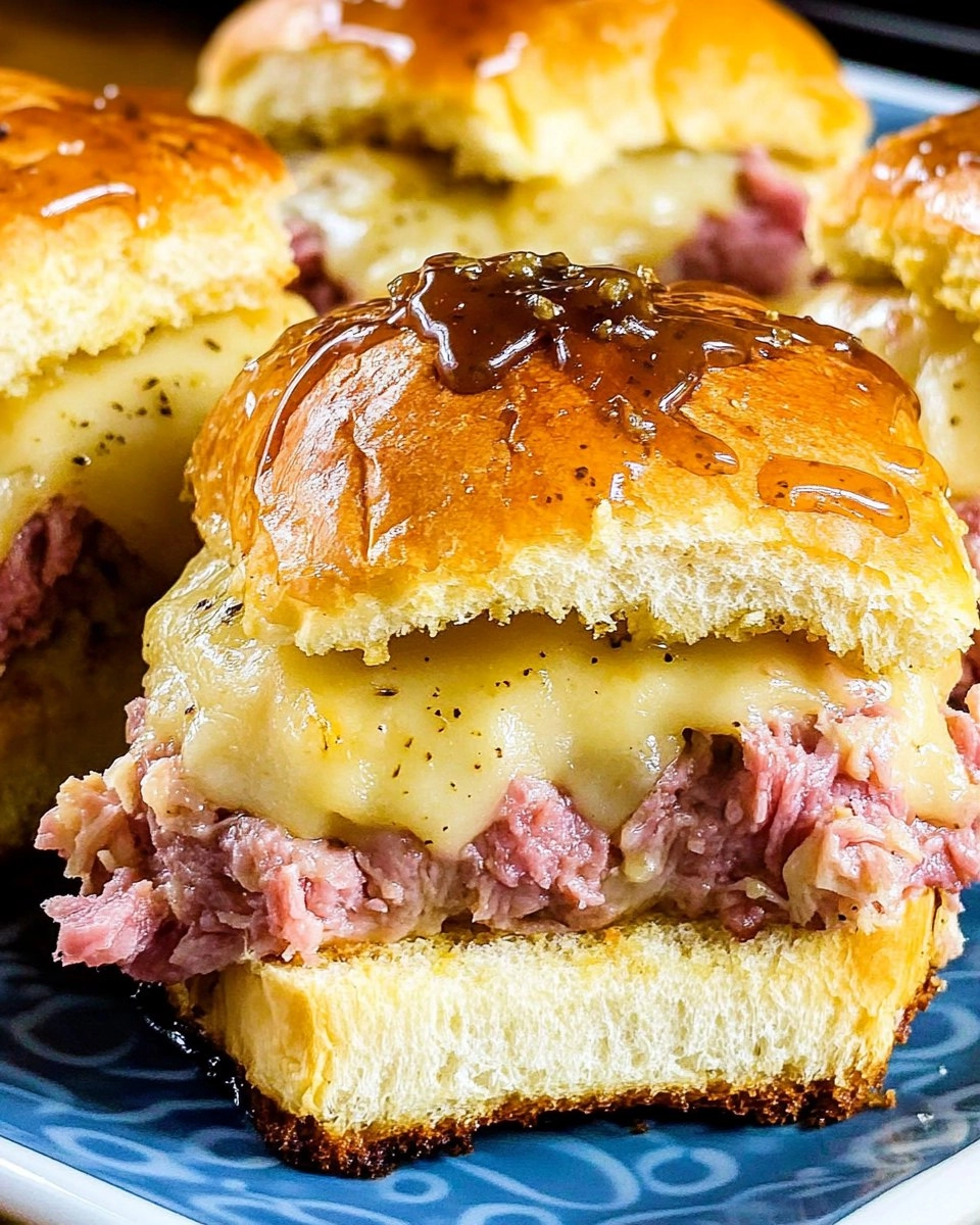 Baked Reuben Sliders with Thousand Island Glaze 82 Baked Reuben Sliders with Thousand Island Glaze