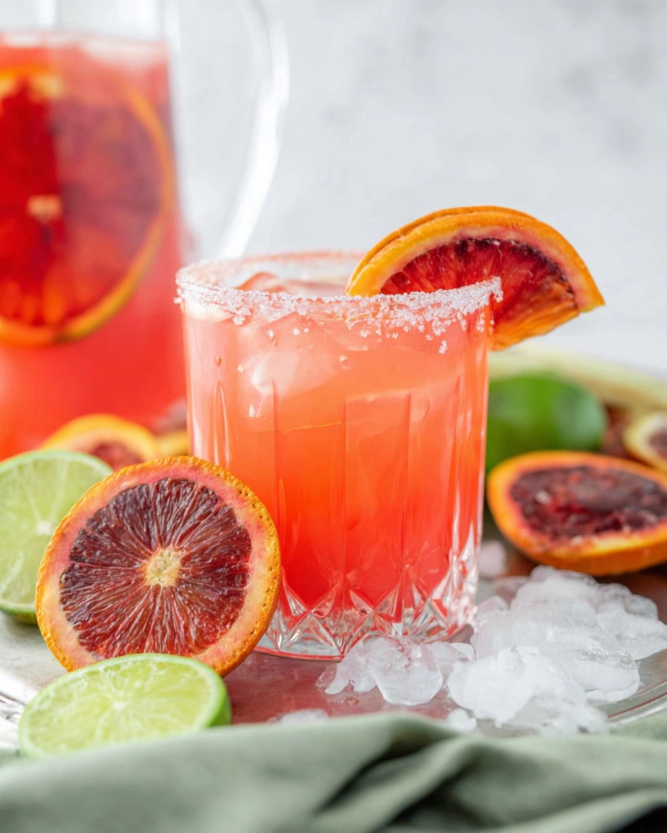 Blood Orange Margarita Pitcher (Easy Big-Batch Citrus Cocktail)