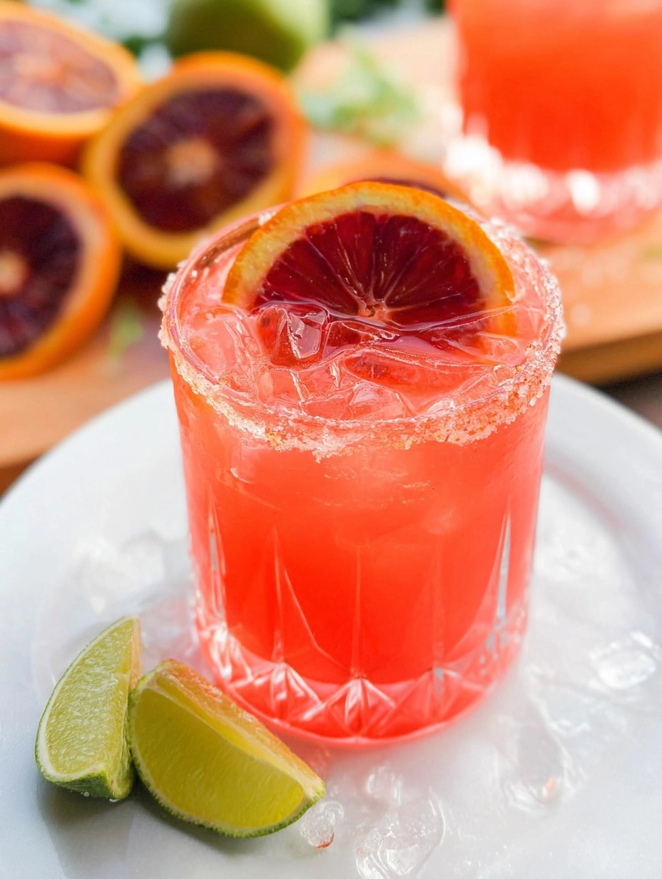 Blood Orange Margarita Pitcher (Easy Big-Batch Citrus Cocktail)