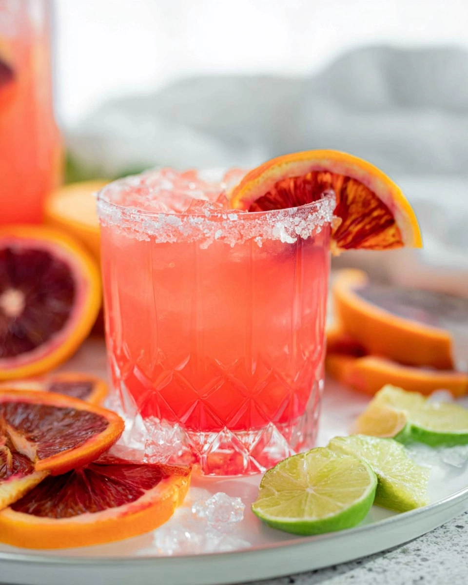 Blood Orange Margarita Pitcher (Easy Big-Batch Citrus Cocktail)