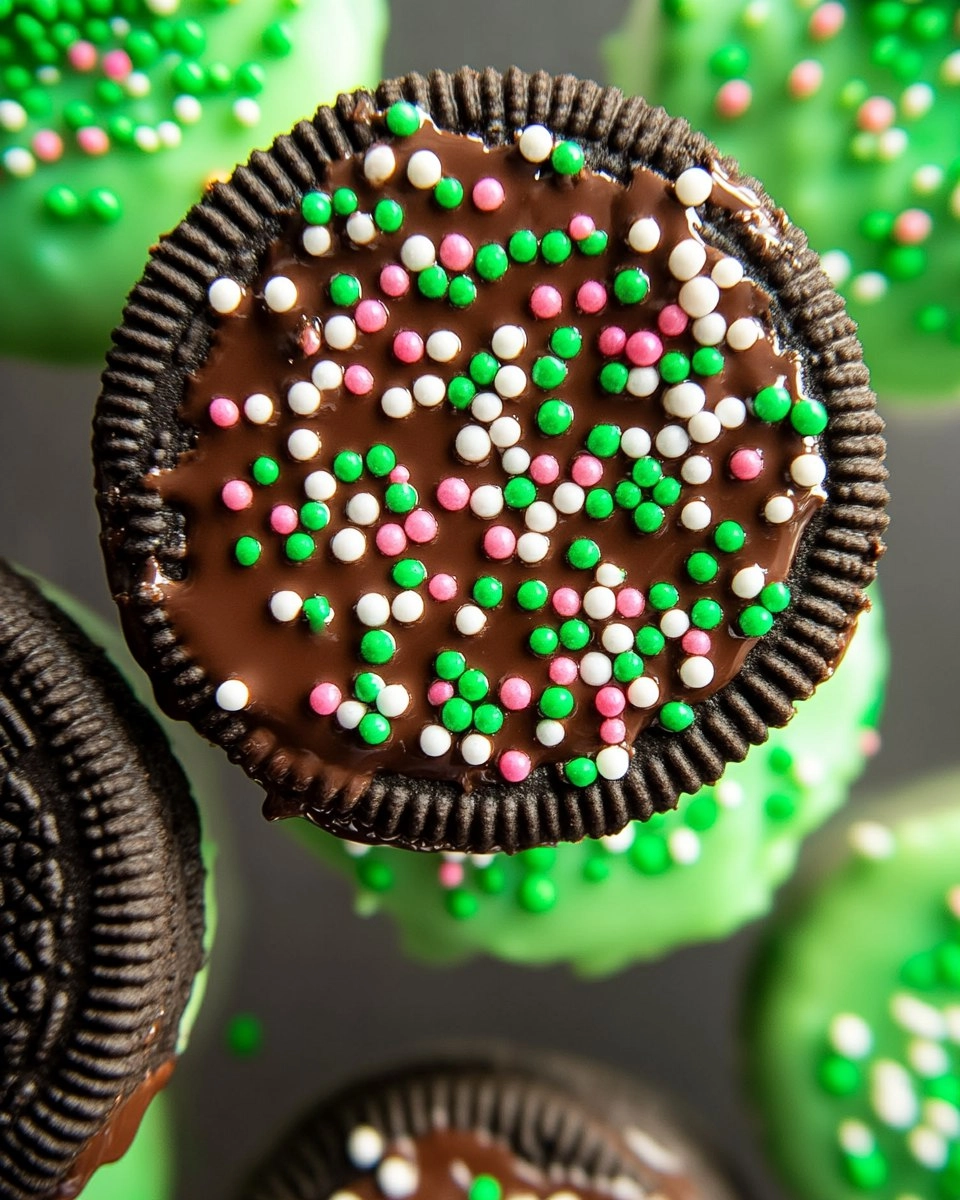 Chocolate Dipped Oreos with Sprinkles 62 Chocolate Dipped Oreos with Sprinkles