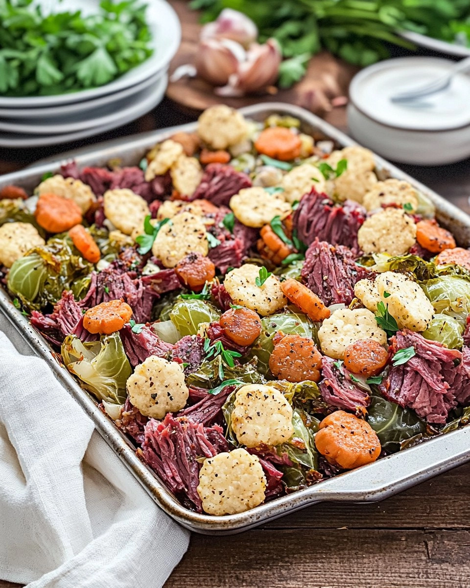Corned Beef & Cabbage Sheet-Pan Dinner (No Boiling Pot Required) 95 Corned Beef & Cabbage Sheet-Pan Dinner (No Boiling Pot Required)