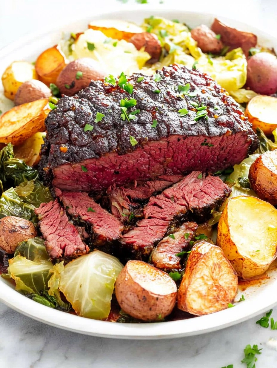 Corned Beef & Cabbage Sheet-Pan Dinner (No Boiling Pot Required) 96 Corned Beef & Cabbage Sheet-Pan Dinner (No Boiling Pot Required)