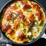 Cozy-Chicken-Pot-Pie-with-Leeks-Thyme-Skillet-Version-Recipe